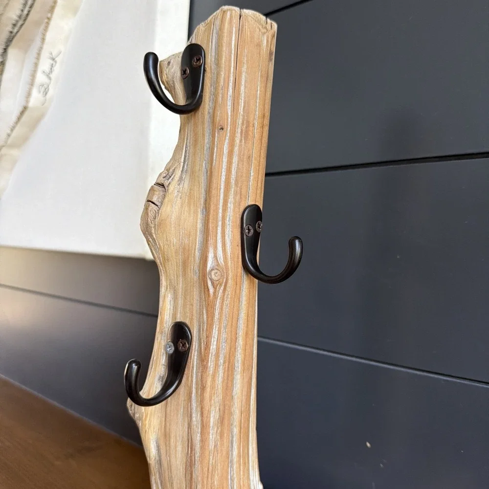 Rustic Driftwood Jewelry Holder Necklace Stand Tree Display 14